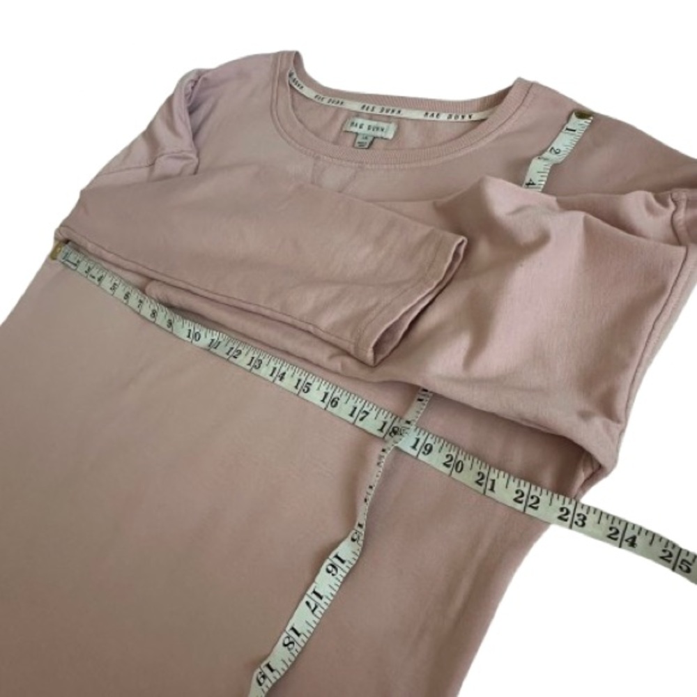Rae Dunn Women's L Blush Pink Longs Sleeves Scoop Neck "Weekend" Sweatshirt Top - Picture 12 of 16